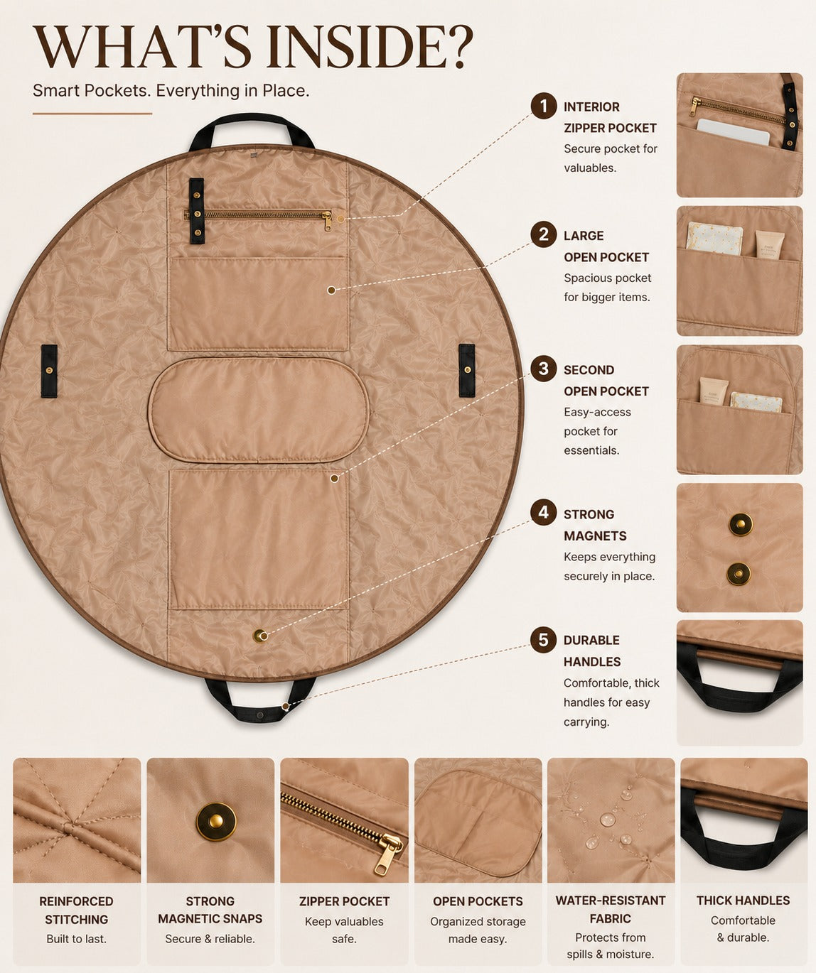 SHARSHA 2-in-1 Bag &amp; Mat