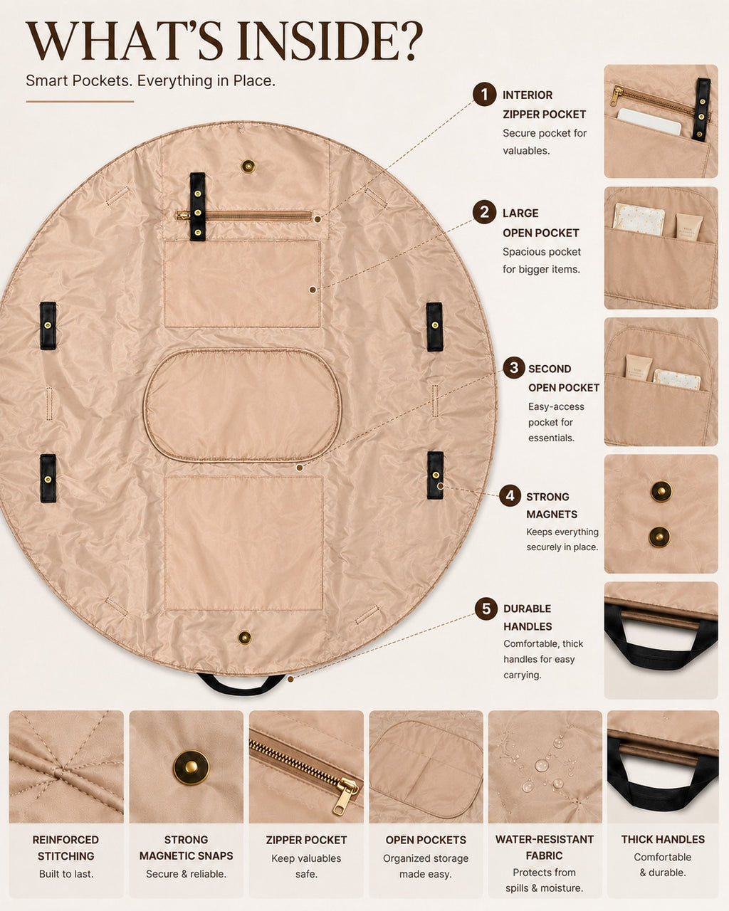 SHARSHA 2-in-1 Bag &amp; Mat